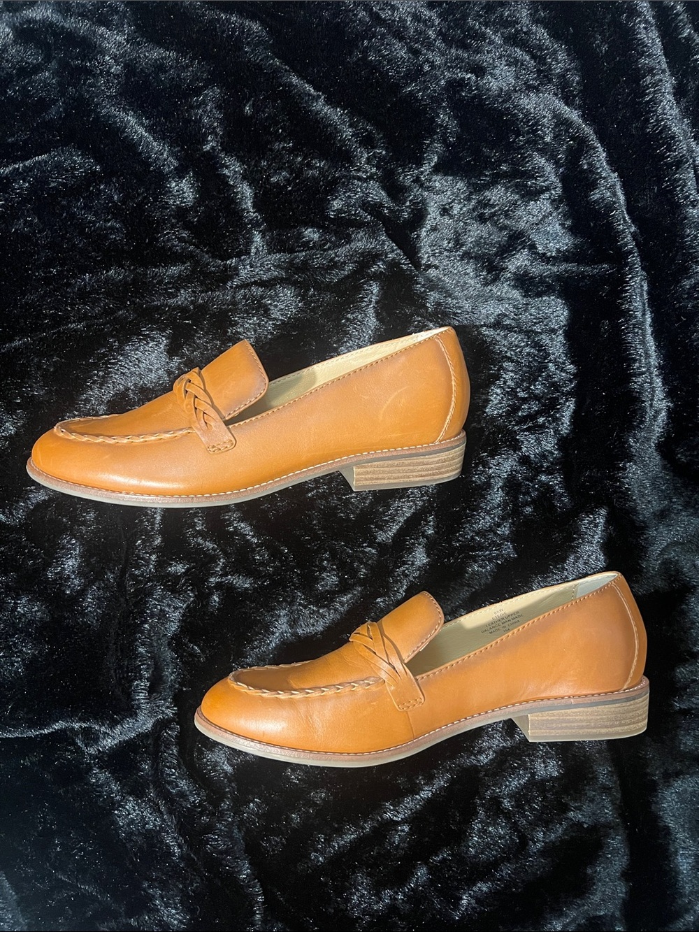 Earth Women's Cognac Leather Slip-On Loafers - Picture 6 of 10